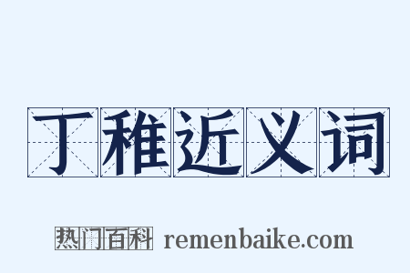 丁稚近义词是什么意思的图片